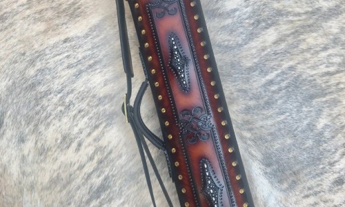 darkbrown brogue2 custom leather pool cue case1 1